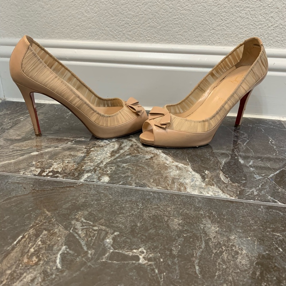 Christian Louboutin chiffon heel